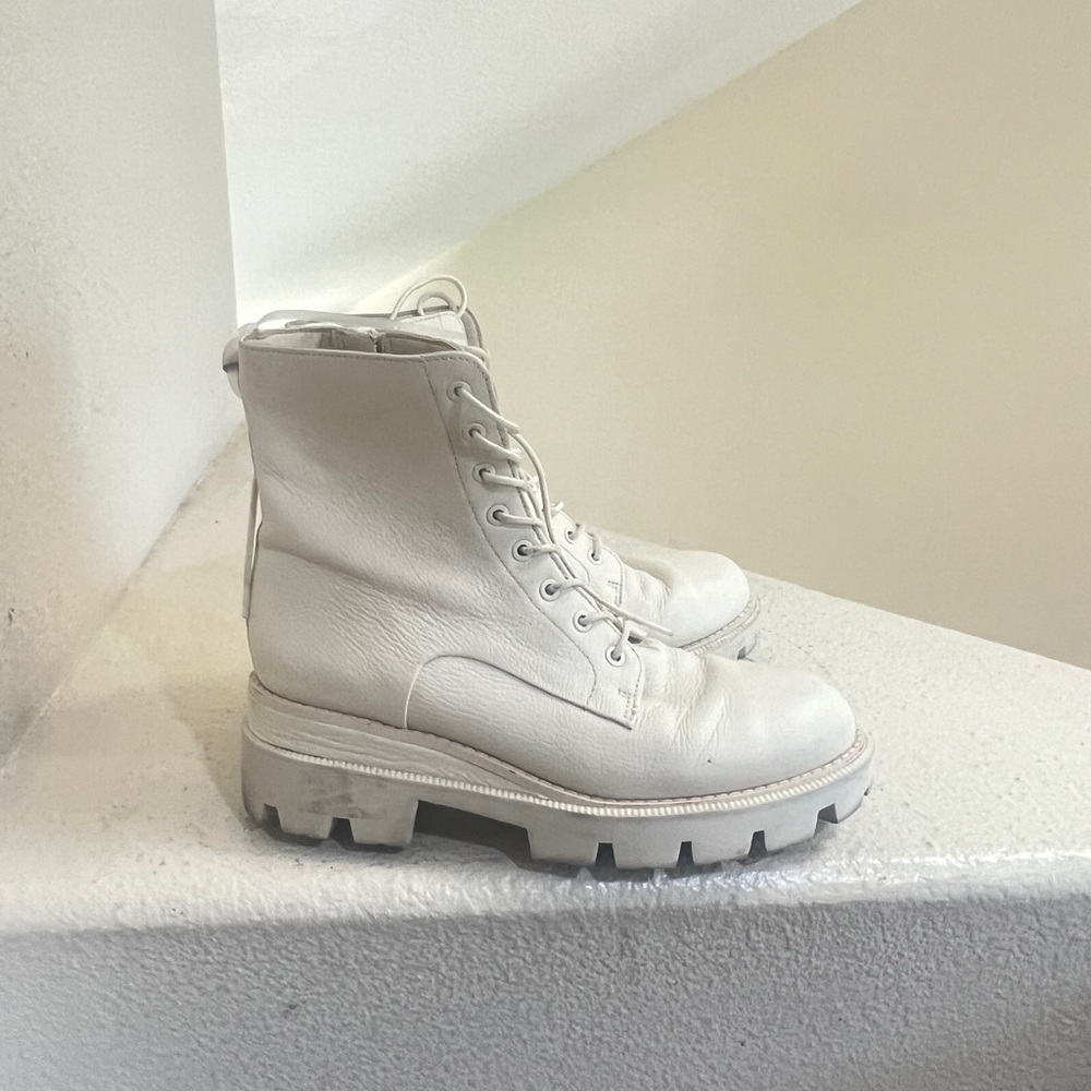 Sam Edelman neutral Garret Platform‎ Combat lug chunky platform Boots women sz 8